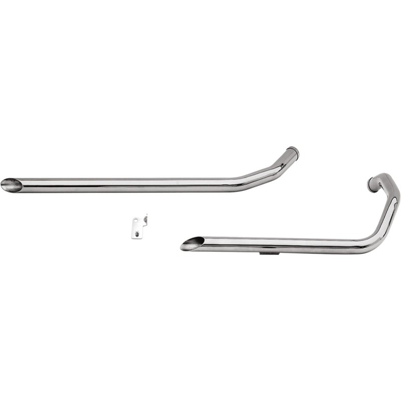 Sportster Rigid Frame Shotgun Slash Cut Drag Pipes Chrome 1,75"