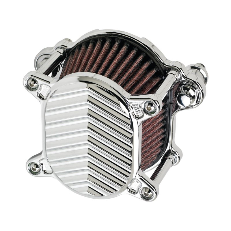 Omega V-Fin Air Cleaner Chrome