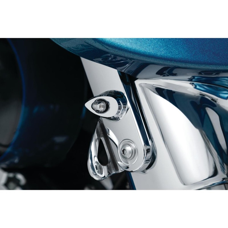 by Kellermann Street Glide Turn Signal Front Mounts Small Chrome