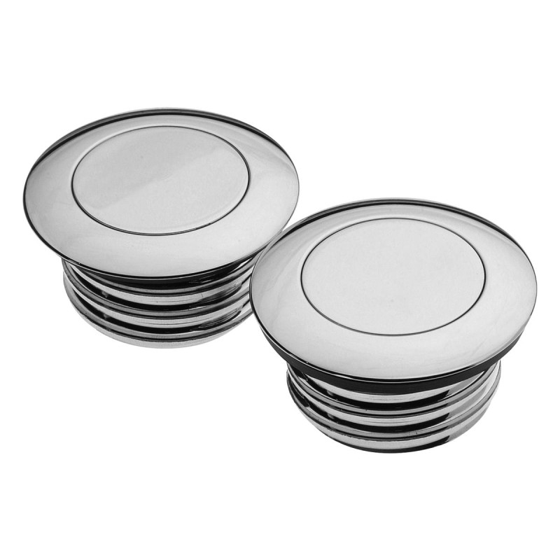 Screw In Pop-Up Gas Cap Set Vented and non-Vented set Chrome