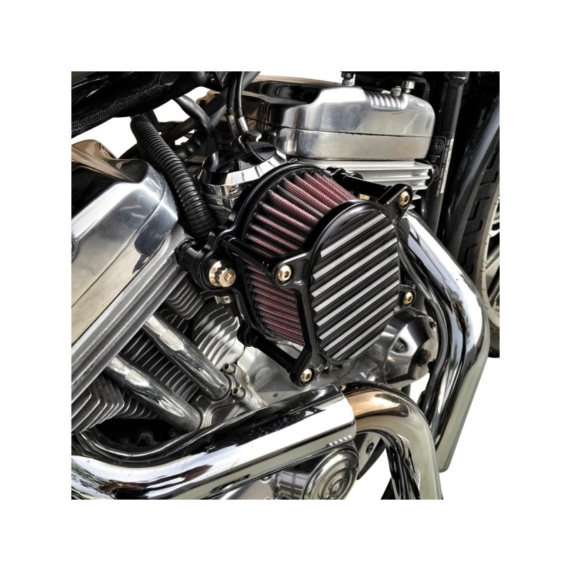 Omega Finned Air Cleaner Black