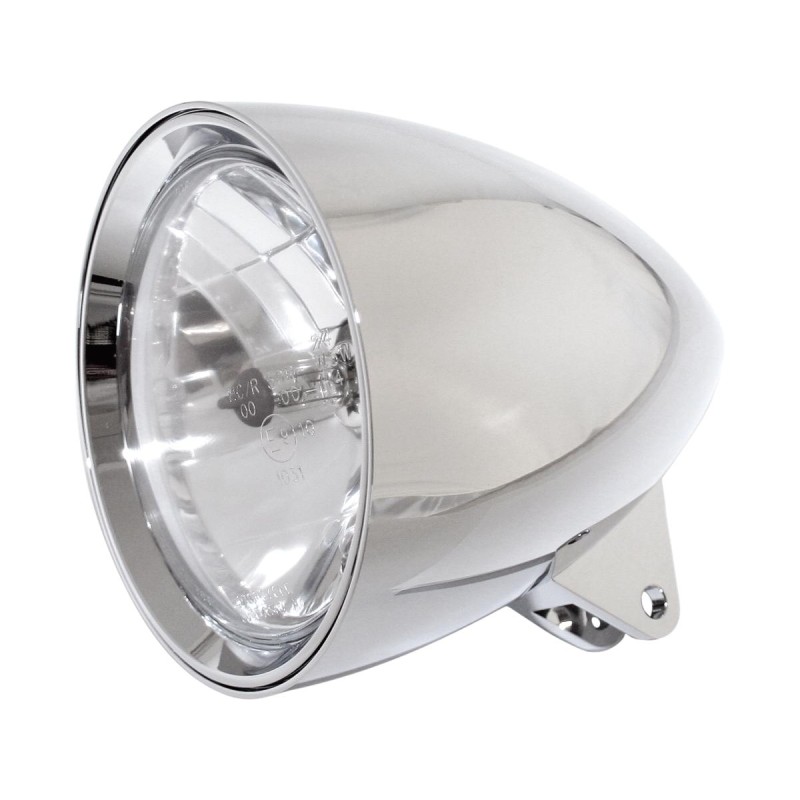 Classic 1 5 3/4" Scheinwerfer Without Visor Chrome H4