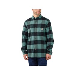 Rugged Flex Relaxed Fit Midweight Flannel Long Sleeve Plaid Shirt