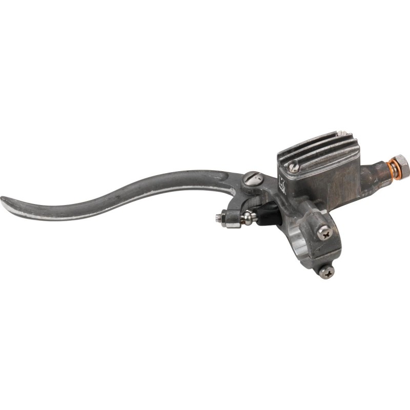 Deluxe Clutch Master Cylinder Kit Aluminium Raw Lever and Master Cylinder Cover Aluminium Raw 14 mm Hydraulic Clutch