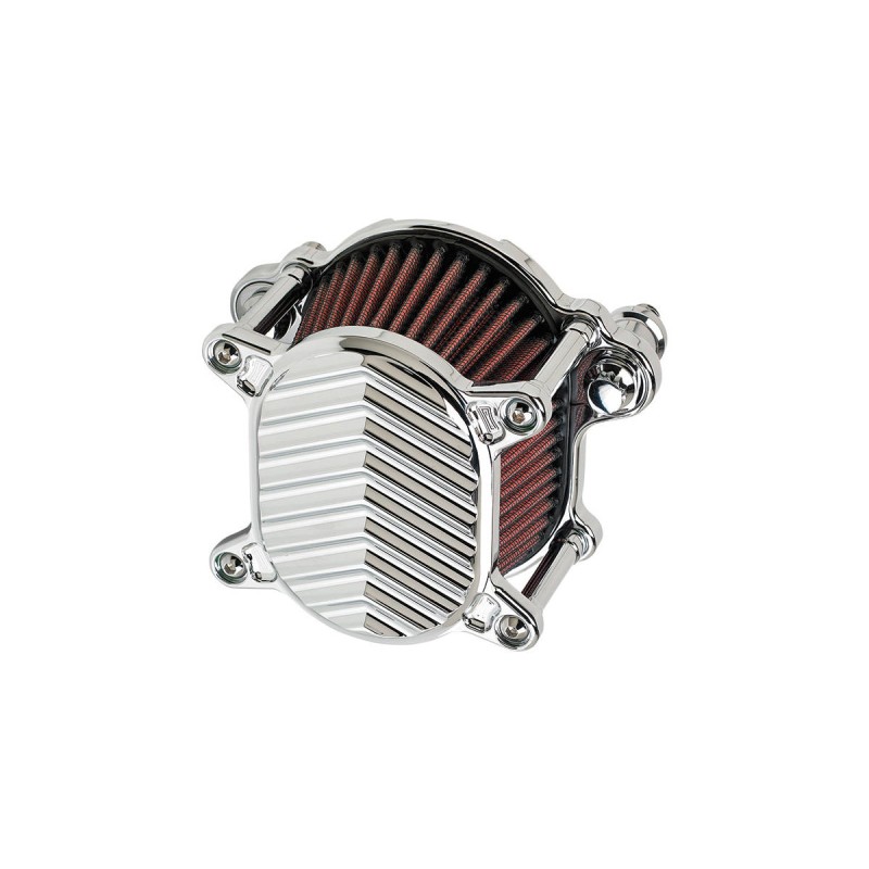 Omega V-Fin Air Cleaner Chrome