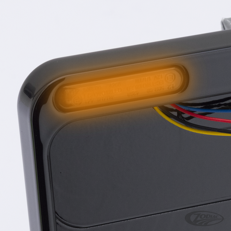 CADRE DE PLAQUE D'IMMATRICULATION AVEC FEUX