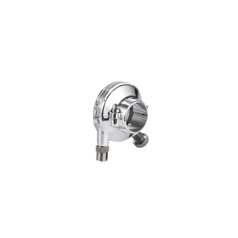 Deluxe External Throttle Housing With Stainless Steel Throttle Clamp Screw and Cable Register Aluminium Polished 1" Single Cable