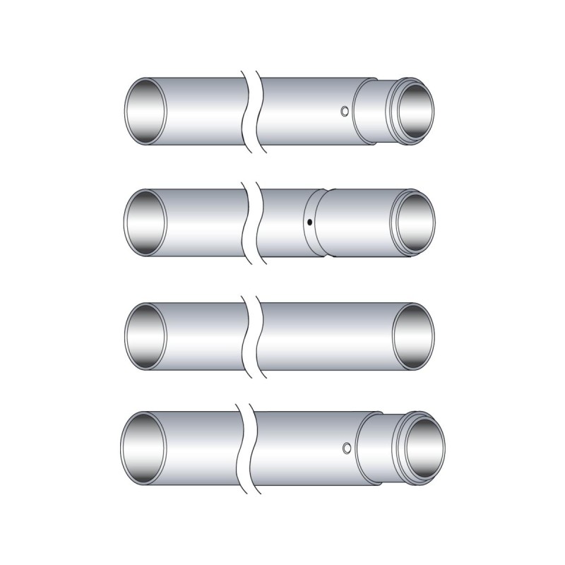 49mm Fork Tubes Stock FXD/ -2" FXDWG Show Chrome 25,5"