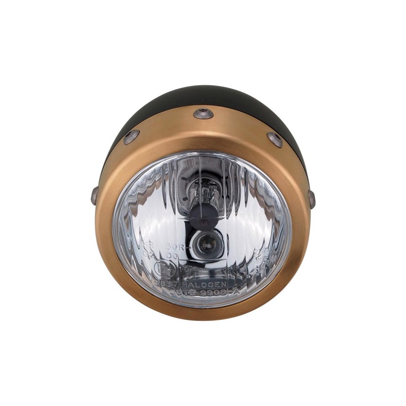 Retro 4 3/4" Scheinwerfer Black H4