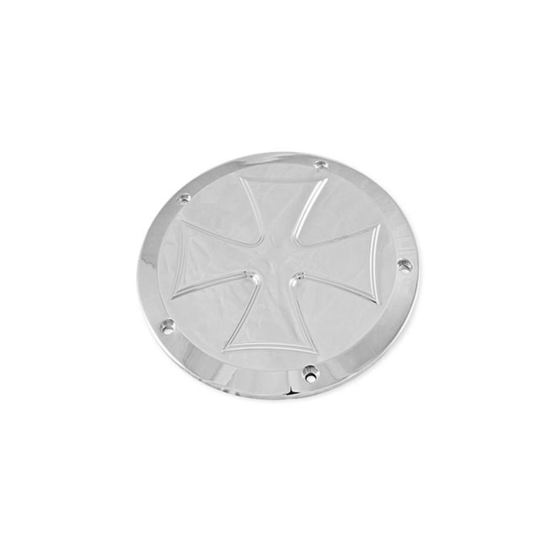 Iron Cross Derby Cover 6-hole Aluminium Polished