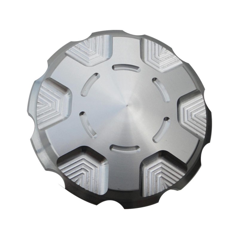 Techno Gas Cap Silver