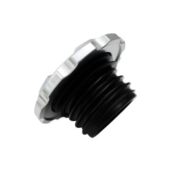 Techno Gas Cap Silver
