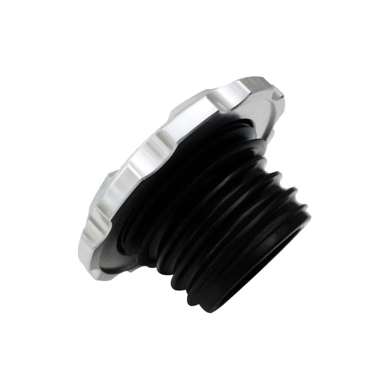 Techno Gas Cap Silver