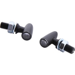 Proton One LED Turn Signal/Position Light LED, Tinted Lens, Black Metal Housing Black Smoke LED