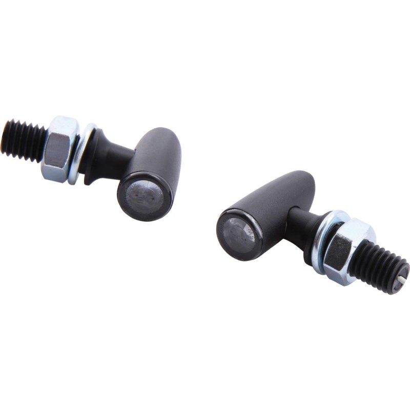 Proton One LED Turn Signal/Position Light LED, Tinted Lens, Black Metal Housing Black Smoke LED