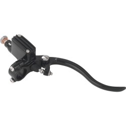 Deluxe Brake Master Cylinder Kit Black Lever and Master Cylinder Cover Black 12 mm Single Disc