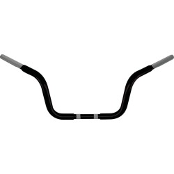 8.5 Chubby Classic Ape Hanger Handlebar Black Powder Coated 1 1/4" Throttle By Wire