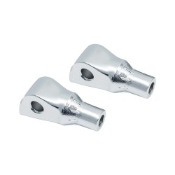 Tapered Passenger Peg Adapter , Chrome Peg Adapters Smooth Chrome