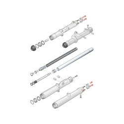 CHR F/K BTTM STUD/NUT KIT Front Fork Parts
