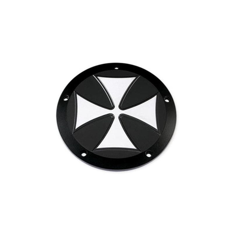 Iron Cross Derby Cover 6-hole Black Satin