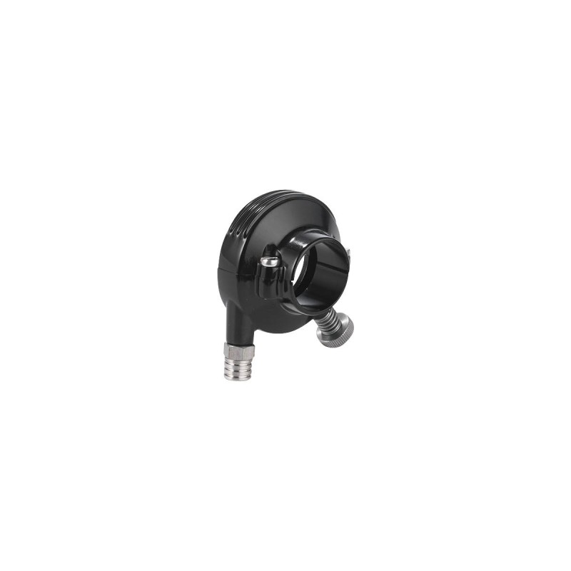Deluxe External Throttle Housing With Stainless Steel Throttle Clamp Screw and Cable Register Black 1" Single Cable