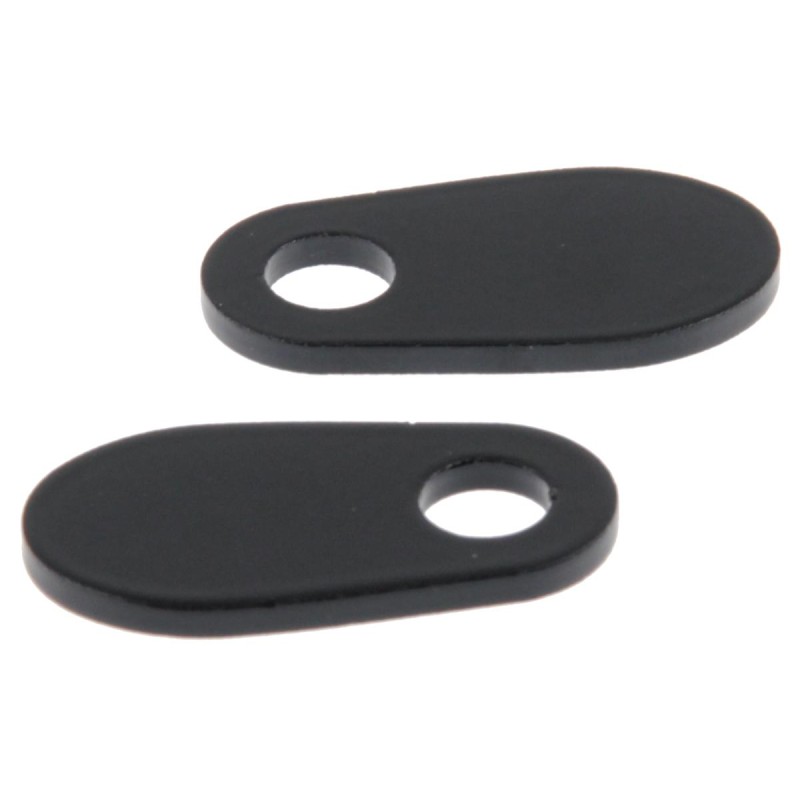 Turn Signal Mounting Plate Black Powder Coated