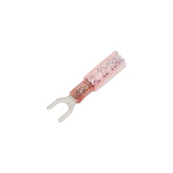 0,7-1,2 mm Heat Sealable Fork Terminal Pink