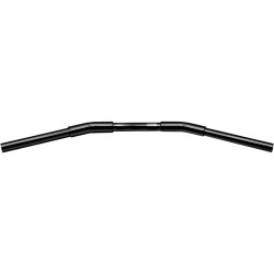 1 1/4" Fat Drag Bar Handlebar with 1" Clamp Diameter Dimpled 3-Hole Black Powder Coated 820.0 mm