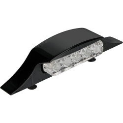 Down and Inside LED License Plate Light Black