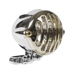 Alcatraz 4" Schweinwerfer Brass Polished Bezel Aluminium Polished H4