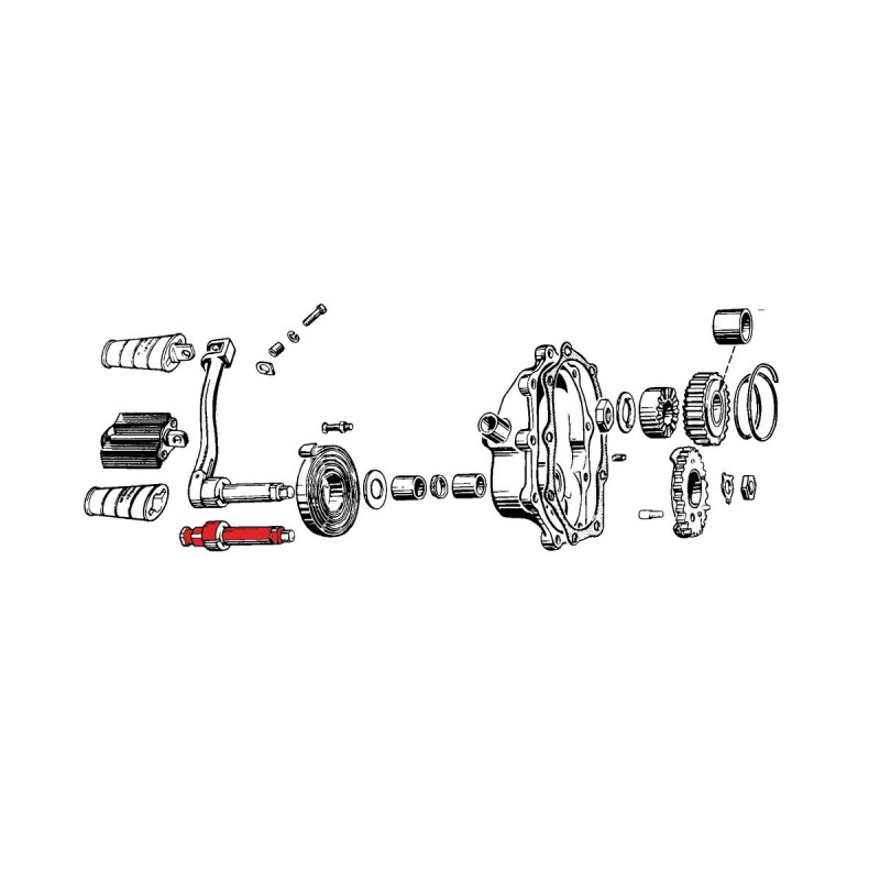 KICK STARTER SHAFT +3/4"