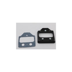 Inside Mid Mount License Plate Bracket Black