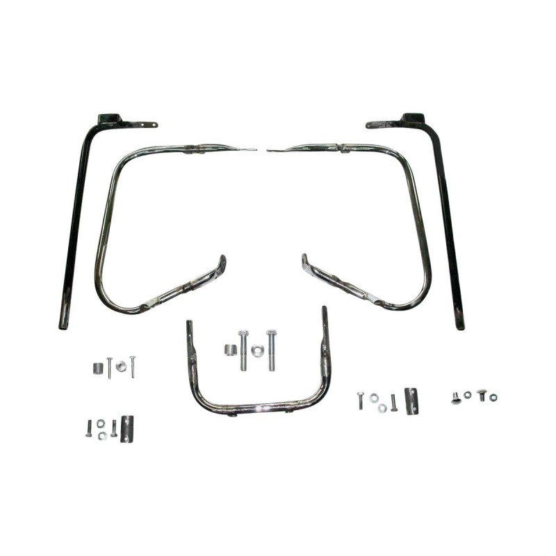 Wide Tire Swingarm Saddlebag Support Bracket Chrome