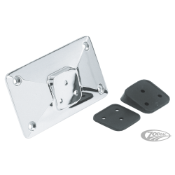 SUPPORT DE PLAQUE D'IMMATRICULATION CHROME EN PYRAMIDE