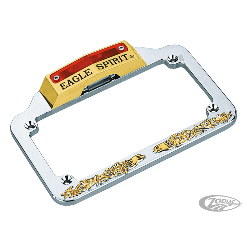 CADRE DE PLAQUE D'IMMATRICULATION EAGLE SPIRIT AVEC FEU