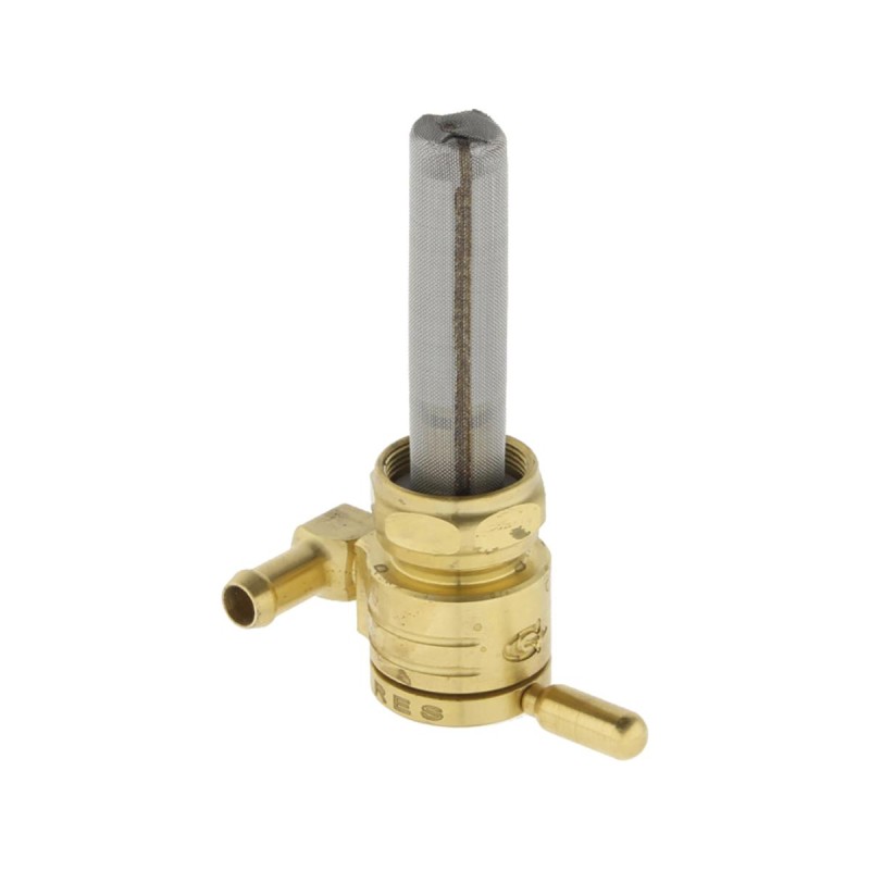 22 mm Fuel Valve Forward Facing Outlet Brass Polished