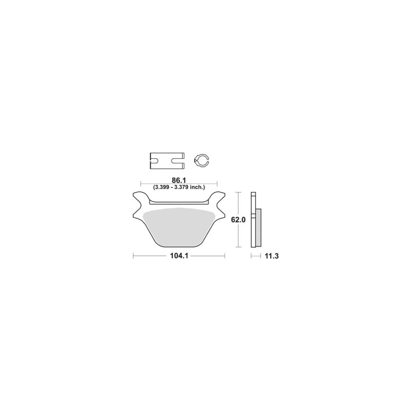 Organic Replacement Brake Pads