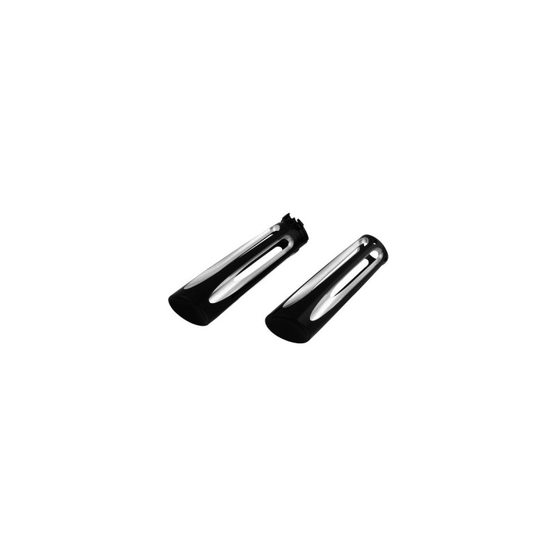 Deep Cut Grips Black Anodized 1" Throttle Cables