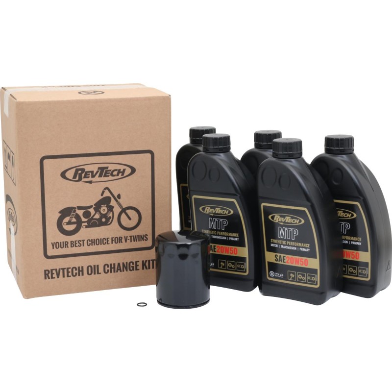 Synthetic Performance MTP 5 Liter SAE20W50 Engine Oil Change Kit Black Oil Filter