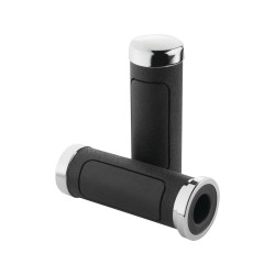 Big V Cruiser Grips Chrome 1" Throttle By Wire