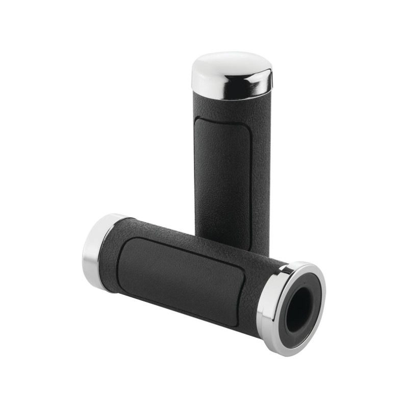 Big V Cruiser Grips Chrome 1" Throttle By Wire