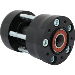 Front Wheel Hub Black ABS Single Flange
