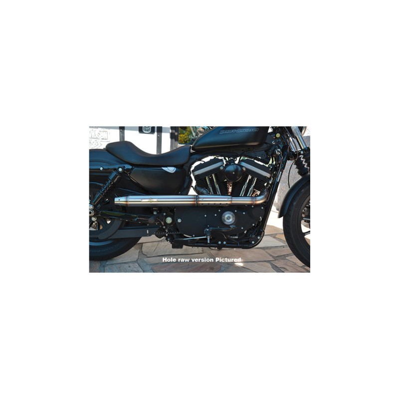 Cuba Libre Short Outline Konus Headpipes 2 1/2“ VA satin, Heat Shield black hole 2-in-1 Exhaust System