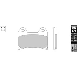 Semi Metal G1054 Brake Pad