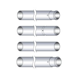 49mm Fork Tubes +6" FXD/ +4" FXDWG Show Chrome 31,5"