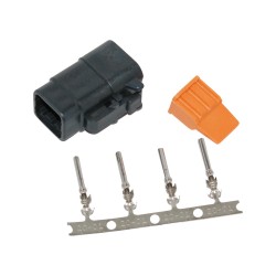 Deutsch DTM 4-Position Black Female Connector Black