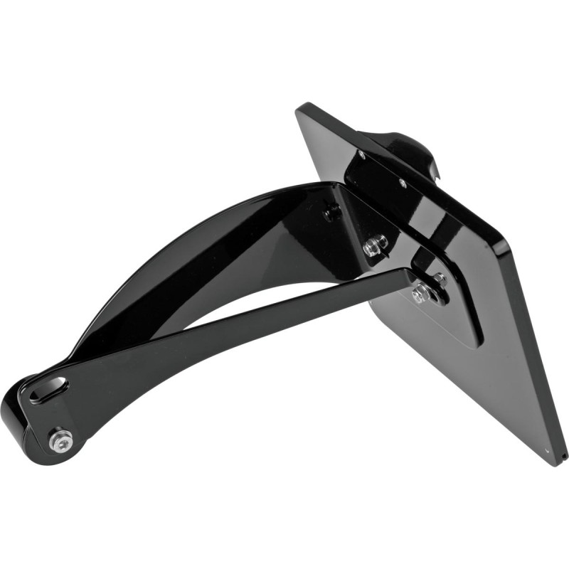 Long Seitlicher Kennzeichenhalter Black Gloss
