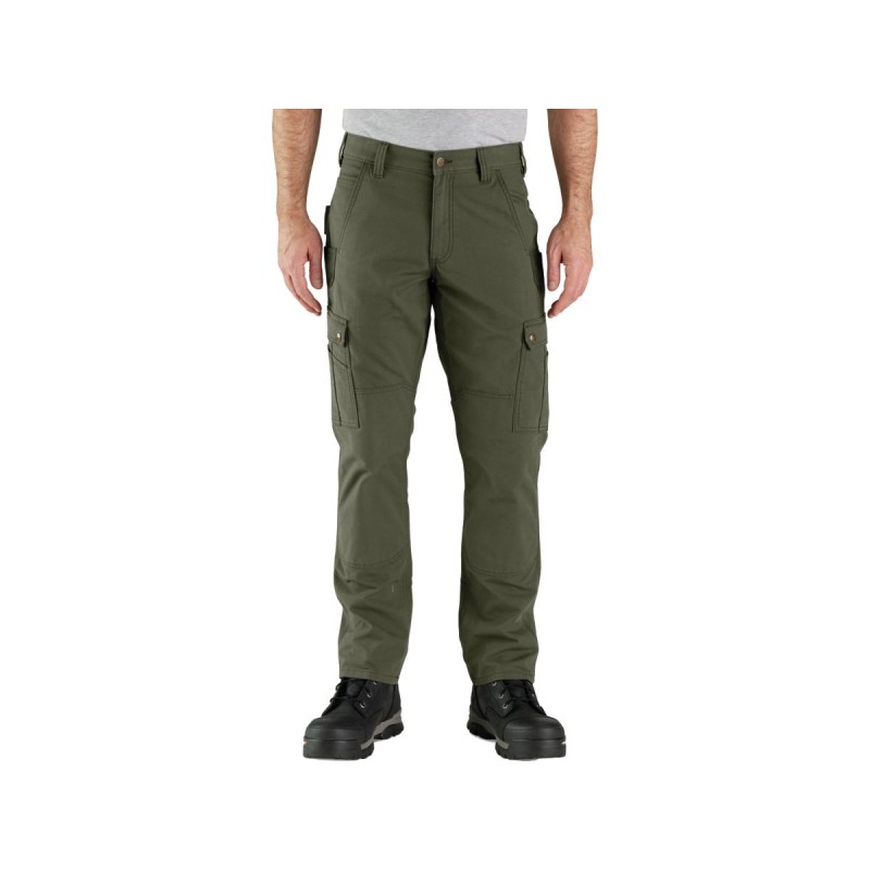 Rugged Flex Relaxed Fit Ripstop Cargo Work Pants W42/L32 Basil