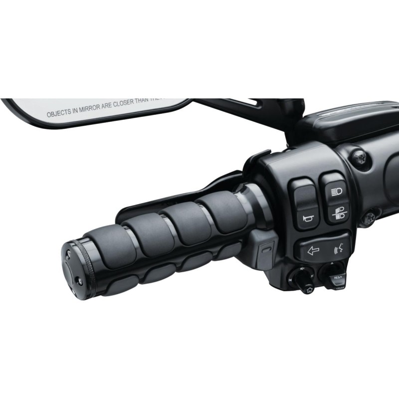 ISO Heated Grips Black 1" Gloss Dual Cable