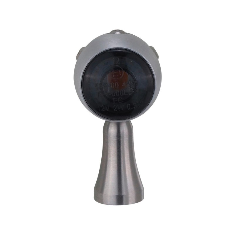 Retro LED Turn Signal/Taillight/Brake Light V2A Satin stem Aluminum Satin Black Smoke